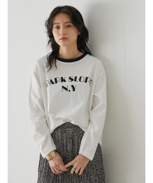 AMERICAN HOLIC(アメリカンホリック)の「リンガーロゴプリントカットプルオーバー(Tシャツ/カットソー・レディース・オフホワイト・L/M)」の15枚目の写真