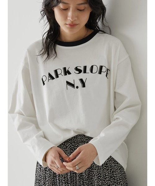 AMERICAN HOLIC(アメリカンホリック)の「リンガーロゴプリントカットプルオーバー(Tシャツ/カットソー・レディース・オフホワイト・L/M)」の14枚目の写真