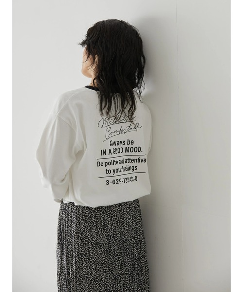 AMERICAN HOLIC(アメリカンホリック)の「リンガーロゴプリントカットプルオーバー(Tシャツ/カットソー・レディース・オフホワイト・L/M)」の13枚目の写真