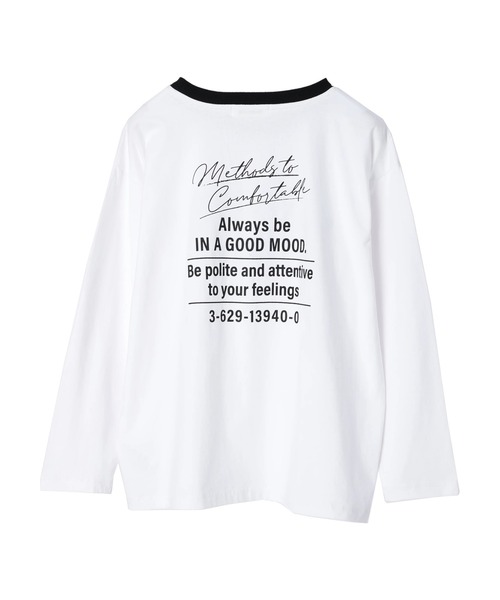 AMERICAN HOLIC(アメリカンホリック)の「リンガーロゴプリントカットプルオーバー(Tシャツ/カットソー・レディース・オフホワイト・L/M)」の11枚目の写真