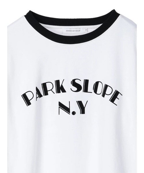 AMERICAN HOLIC(アメリカンホリック)の「リンガーロゴプリントカットプルオーバー(Tシャツ/カットソー・レディース・オフホワイト・L/M)」の10枚目の写真