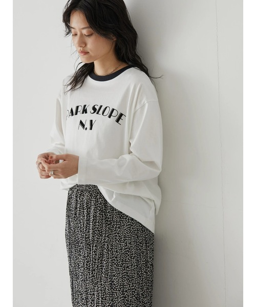 AMERICAN HOLIC(アメリカンホリック)の「リンガーロゴプリントカットプルオーバー(Tシャツ/カットソー・レディース・オフホワイト・L/M)」の16枚目の写真