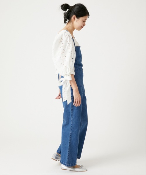 U by SPICK&SPAN(ユーバイスピックアンドスパン)の「スクエアネック リボンスリーブブラウス◆(シャツ/ブラウス・レディース・ホワイト/ベージュ・36/38)」の4枚目の写真