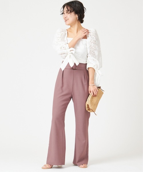 U by SPICK&SPAN(ユーバイスピックアンドスパン)の「スクエアネック リボンスリーブブラウス◆(シャツ/ブラウス・レディース・ホワイト/ベージュ・36/38)」の8枚目の写真