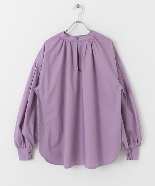 SENSE OF PLACE by URBAN RESEARCH（センスオブプレイスバイアーバンリサーチ）の「2WAYタックボリュームスリーブブラウス（シャツ/ブラウス・レディース・ホワイト系その他/ブラック/ライトベージュ/パープル・ONE）」の8枚目の写真