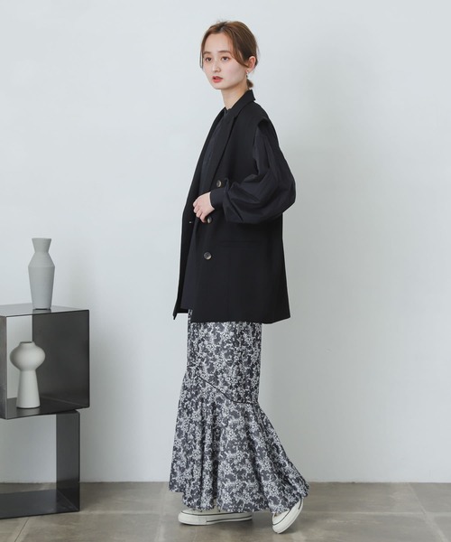 SENSE OF PLACE by URBAN RESEARCH（センスオブプレイスバイアーバンリサーチ）の「2WAYタックボリュームスリーブブラウス（シャツ/ブラウス・レディース・ホワイト系その他/ブラック/ライトベージュ/パープル・ONE）」の20枚目の写真