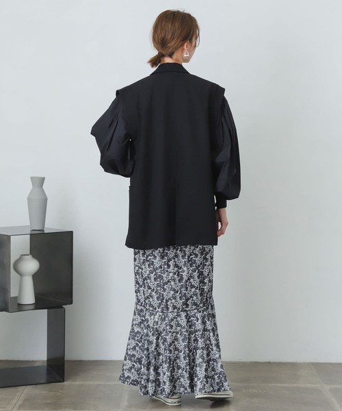 SENSE OF PLACE by URBAN RESEARCH（センスオブプレイスバイアーバンリサーチ）の「2WAYタックボリュームスリーブブラウス（シャツ/ブラウス・レディース・ホワイト系その他/ブラック/ライトベージュ/パープル・ONE）」の22枚目の写真