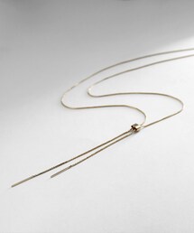 ◆K10スパイクトリプル ラリエットネックレス