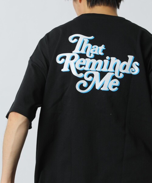 FREAK'S STORE（フリークスストア）の「WEB限定 ビッグシルエット ワンポイント刺繍 バックプリント クルーネックTシャツ/That Reminds Me（Tシャツ/カットソー・メンズ・オリーブ/サックスブルー/ブラック/グレー/ホワイト・SMALL/MEDIUM/LARGE）」の8枚目の写真