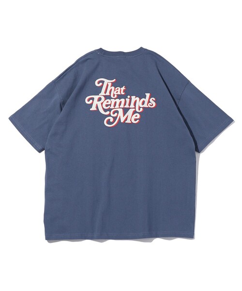 FREAK'S STORE（フリークスストア）の「WEB限定 ビッグシルエット ワンポイント刺繍 バックプリント クルーネックTシャツ/That Reminds Me（Tシャツ/カットソー・メンズ・オリーブ/サックスブルー/ブラック/グレー/ホワイト・SMALL/MEDIUM/LARGE）」の18枚目の写真