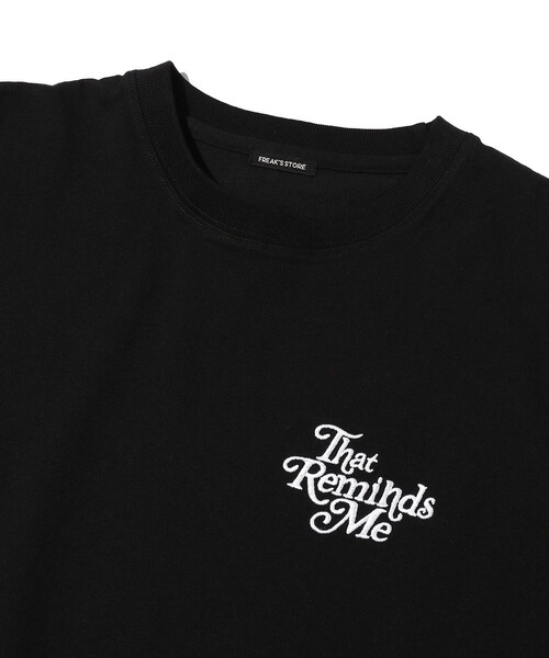 FREAK'S STORE（フリークスストア）の「WEB限定 ビッグシルエット ワンポイント刺繍 バックプリント クルーネックTシャツ/That Reminds Me（Tシャツ/カットソー・メンズ・オリーブ/サックスブルー/ブラック/グレー/ホワイト・SMALL/MEDIUM/LARGE）」の21枚目の写真