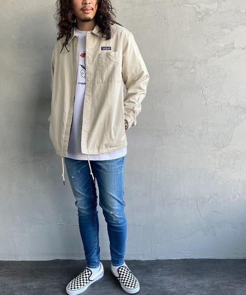 Big John（ビッグジョン）の「[BIG JOHN/ビッグジョン] TES×BIG JOHN×JEANS FACTORY トリプルネーム 別注 テーパードジョガースキニーデニム（デニムパンツ・メンズ・インディゴブルー/ライトインディゴブルー・26/28/32/30）」の3枚目の写真