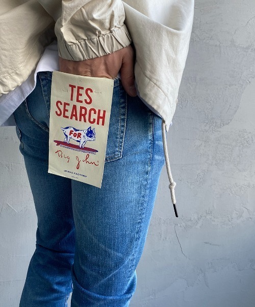 Big John（ビッグジョン）の「[BIG JOHN/ビッグジョン] TES×BIG JOHN×JEANS FACTORY トリプルネーム 別注 テーパードジョガースキニーデニム（デニムパンツ・メンズ・インディゴブルー/ライトインディゴブルー・26/28/32/30）」の14枚目の写真