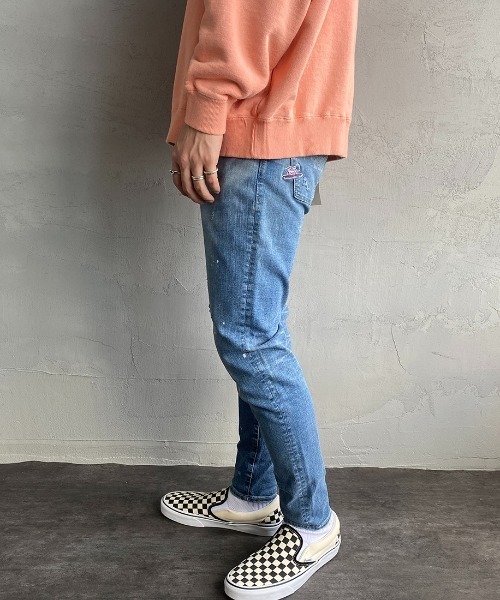 Big John（ビッグジョン）の「[BIG JOHN/ビッグジョン] TES×BIG JOHN×JEANS FACTORY トリプルネーム 別注 テーパードジョガースキニーデニム（デニムパンツ・メンズ・インディゴブルー/ライトインディゴブルー・26/28/32/30）」の20枚目の写真