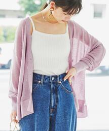 coen | サラコVネックニットカーディガン#(カーディガン/ボレロ)