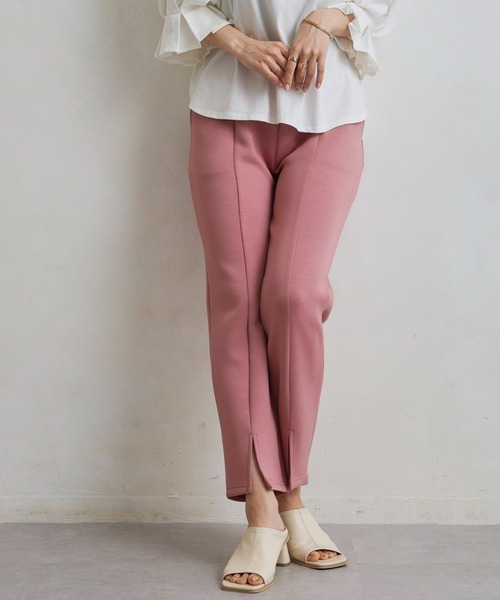 Chez toi（シェトワ）の「裾スリットカットパンツ（その他パンツ・レディース・ブラック/ピンク/アイボリー・FREE）」の3枚目の写真