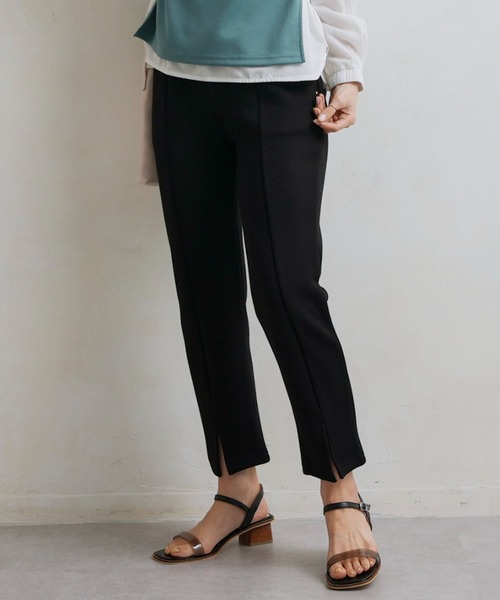 Chez toi（シェトワ）の「裾スリットカットパンツ（その他パンツ・レディース・ブラック/ピンク/アイボリー・FREE）」の2枚目の写真
