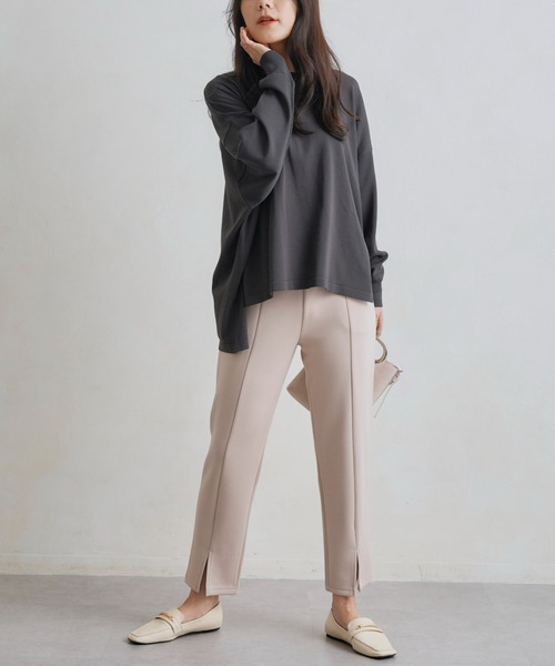 Chez toi（シェトワ）の「裾スリットカットパンツ（その他パンツ・レディース・ブラック/ピンク/アイボリー・FREE）」の6枚目の写真