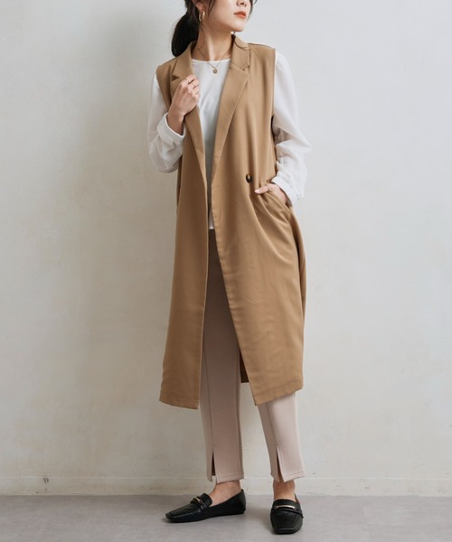 Chez toi（シェトワ）の「裾スリットカットパンツ（その他パンツ・レディース・ブラック/ピンク/アイボリー・FREE）」の8枚目の写真