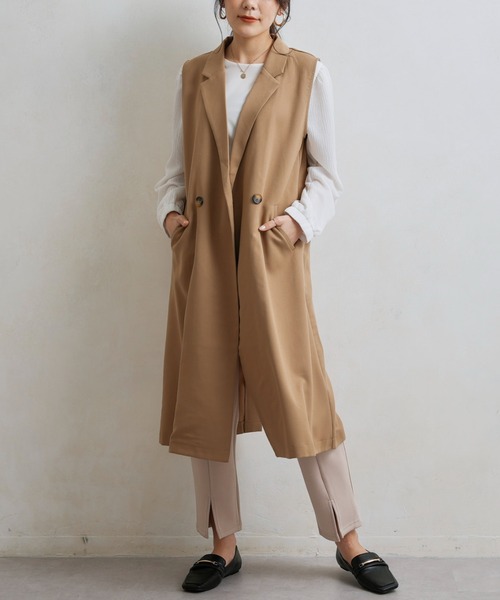 Chez toi（シェトワ）の「裾スリットカットパンツ（その他パンツ・レディース・ブラック/ピンク/アイボリー・FREE）」の7枚目の写真