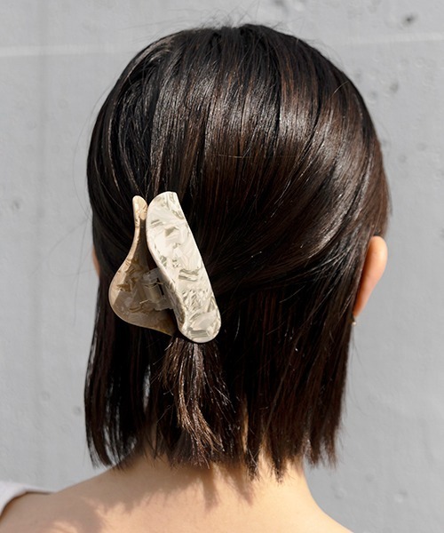 CONTROL FREAK / CTFK（コントロールフリーク）の「CONTROL FREAK(コントロールフリーク)マーブルへアバンス（バレッタ/ヘアクリップ・レディース・ブラック/ベージュ/イエロー・FREE）」の11枚目の写真