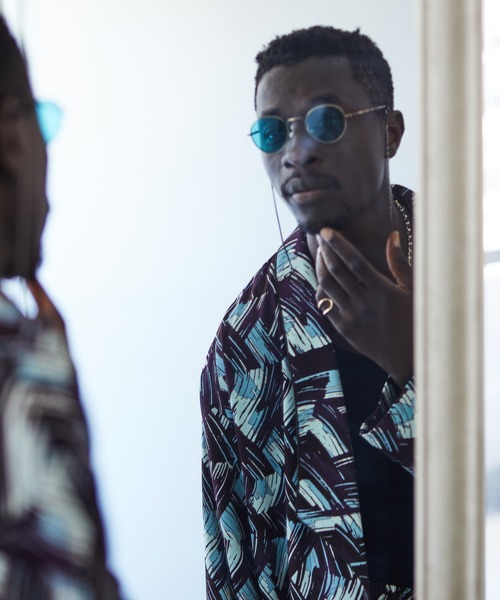 TAUPE（トープ）の「【TAUPE / トープ】22SS ジオメトリックガウンジャケット（テーラードジャケット・メンズ・ブラック/パープル・1/2）」の8枚目の写真