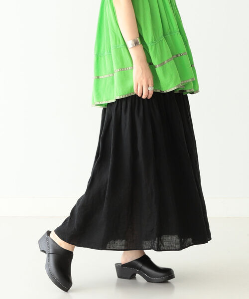 BEAMS BOY(ビームスボーイ)の「BEAMS BOY / リネン ソリッド スカート(スカート・レディース・ブラック/フューシャピンク・ONE SIZE)」の17枚目の写真