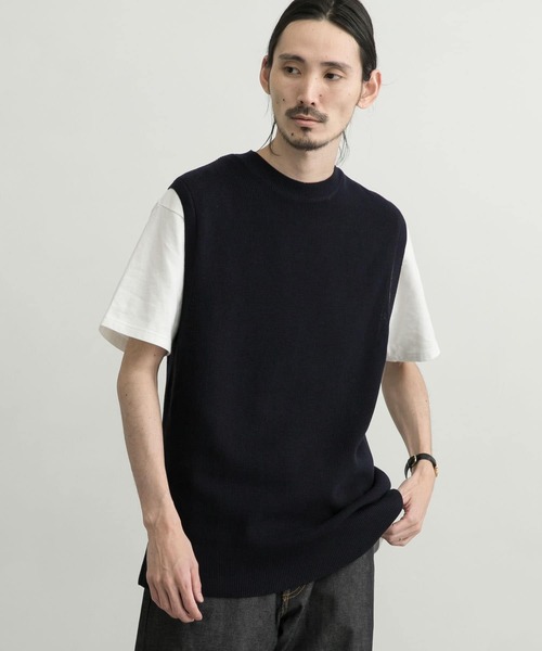 URBAN RESEARCH（アーバンリサーチ）の「ハンドウォッシャブルニットベスト（ベスト・メンズ・チャコールグレー/ネイビー/オフホワイト・MEDIUM/LARGE/X-LARGE）」の13枚目の写真