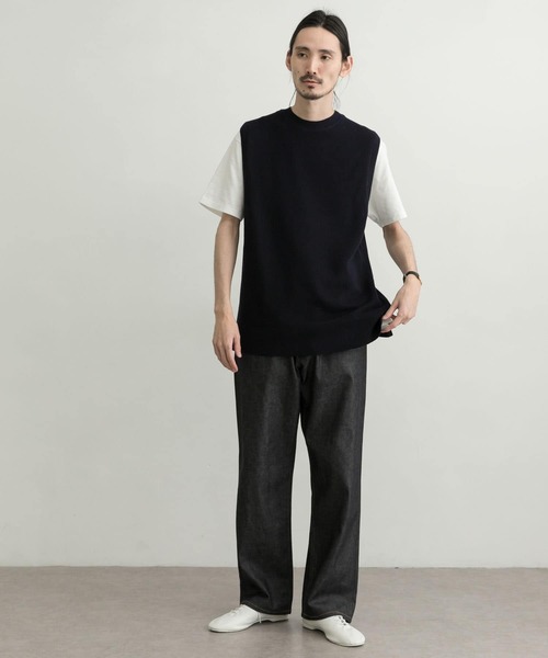 URBAN RESEARCH（アーバンリサーチ）の「ハンドウォッシャブルニットベスト（ベスト・メンズ・チャコールグレー/ネイビー/オフホワイト・MEDIUM/LARGE/X-LARGE）」の15枚目の写真