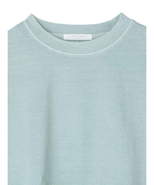 Green　Parks（グリーンパークス）の「ピグメント布帛ドッキングチュニック（Tシャツ/カットソー・レディース・ライトグレー/チャコールグレー/ミント・FREE）」の16枚目の写真