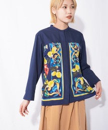 RODEO  ロデオ フラワーミックススタンドブラウス