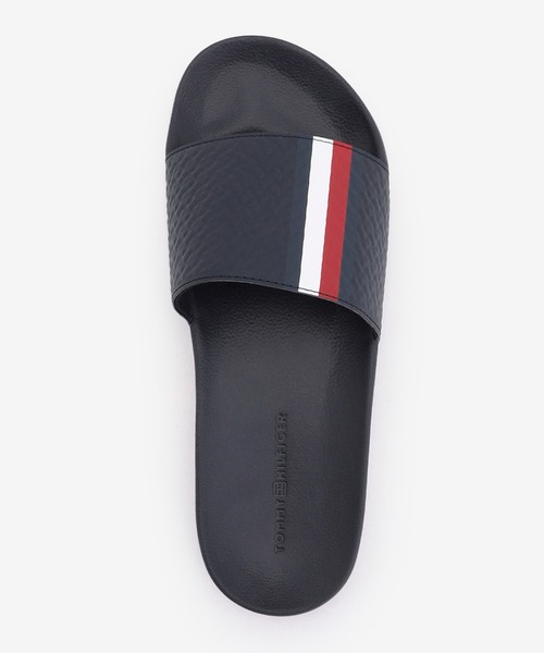 TOMMY HILFIGER(トミーヒルフィガー)の「コーポレートモノグラムスライドサンダル(サンダル・メンズ・ホワイト/ネイビー・26cm/26.5cm/27.5cm)」の6枚目の写真