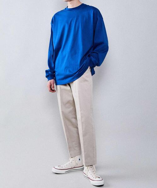 CONVERSE TOKYO（コンバーストウキョウ）の「レイヤードスピンドルロンT（Tシャツ/カットソー・レディース・グリーン/チャコールグレー/ホワイト/レッド/ブルー・MEDIUM/SMALL）」の11枚目の写真