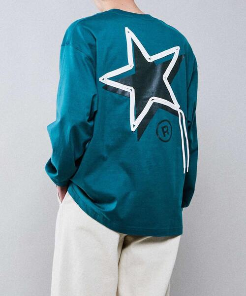 CONVERSE TOKYO（コンバーストウキョウ）の「レイヤードスピンドルロンT（Tシャツ/カットソー・レディース・グリーン/チャコールグレー/ホワイト/レッド/ブルー・MEDIUM/SMALL）」の13枚目の写真