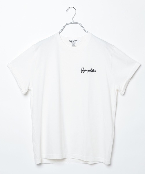 GYMPHLEX(ジムフレックス)の「【Gymphlex(ジムフレックス)】刺繍Tシャツ(Tシャツ/カットソー・レディース・ホワイト/ネイビー/チャコール・MEDIUM)」の2枚目の写真