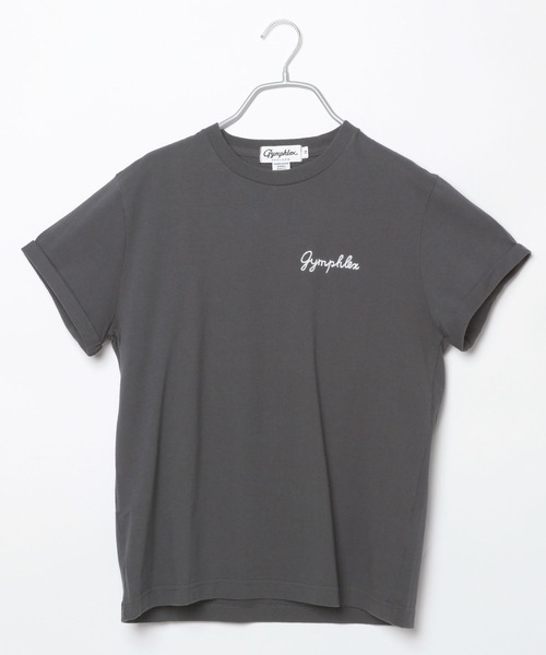 GYMPHLEX(ジムフレックス)の「【Gymphlex(ジムフレックス)】刺繍Tシャツ(Tシャツ/カットソー・レディース・ホワイト/ネイビー/チャコール・MEDIUM)」の1枚目の写真