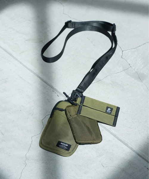 BAYFLOW(ベイフロー)の「3連ネックケース(コインケース・メンズ・ブラック/カーキ・FREE)」の3枚目の写真