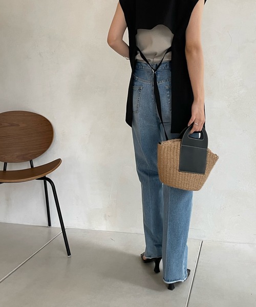 DouDou（ドゥドゥ）の「【WEB限定】 クリ手カゴバッグ（ハンドバッグ・レディース・ブラック/ブラウン・FREE）」の5枚目の写真