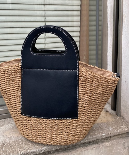 DouDou（ドゥドゥ）の「【WEB限定】 クリ手カゴバッグ（ハンドバッグ・レディース・ブラック/ブラウン・FREE）」の10枚目の写真