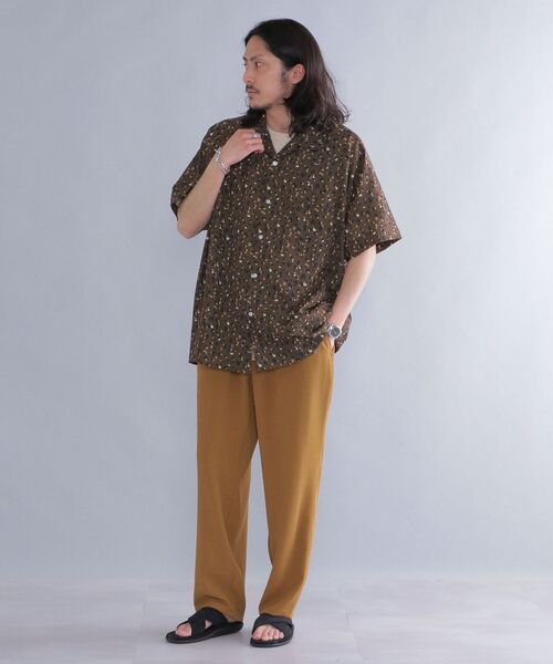 SHIPS(シップス)の「*【SHIPS別注】CALIFORNIA CASUALAIRE: ビッグシルエット ラグランスリーブ 総柄 オープンカラー シャツ(シャツ/ブラウス・メンズ・ブラック/ネイビー/ブラウン/グレー・SMALL/MEDIUM/LARGE)」の18枚目の写真