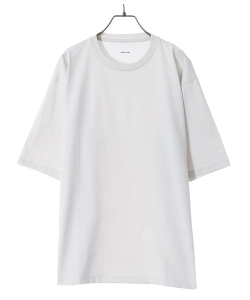 PORT BY ARK（ポートバイアーク）の「PORT BY ARK / ポートバイアーク：Crew neck SS T-shirt：PO11-T003[COR]（Tシャツ/カットソー・メンズ・ストーン/ブルー系その他/オレンジ・1/2）」の4枚目の写真