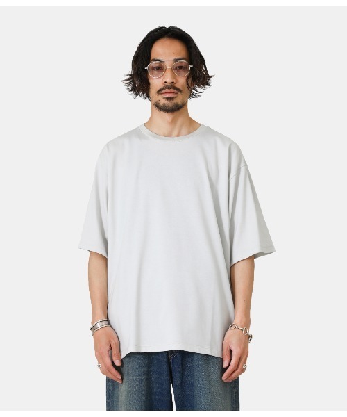 PORT BY ARK（ポートバイアーク）の「PORT BY ARK / ポートバイアーク：Crew neck SS T-shirt：PO11-T003[COR]（Tシャツ/カットソー・メンズ・ストーン/ブルー系その他/オレンジ・1/2）」の9枚目の写真