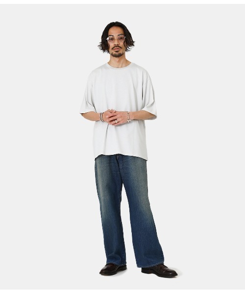 PORT BY ARK（ポートバイアーク）の「PORT BY ARK / ポートバイアーク：Crew neck SS T-shirt：PO11-T003[COR]（Tシャツ/カットソー・メンズ・ストーン/ブルー系その他/オレンジ・1/2）」の12枚目の写真