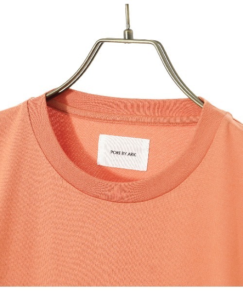PORT BY ARK（ポートバイアーク）の「PORT BY ARK / ポートバイアーク：Crew neck SS T-shirt：PO11-T003[COR]（Tシャツ/カットソー・メンズ・ストーン/ブルー系その他/オレンジ・1/2）」の15枚目の写真