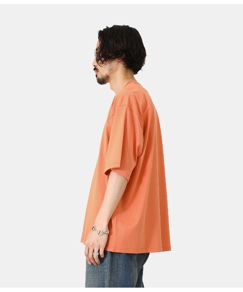 PORT BY ARK（ポートバイアーク）の「PORT BY ARK / ポートバイアーク：Crew neck SS T-shirt：PO11-T003[COR]（Tシャツ/カットソー・メンズ・ストーン/ブルー系その他/オレンジ・1/2）」の19枚目の写真