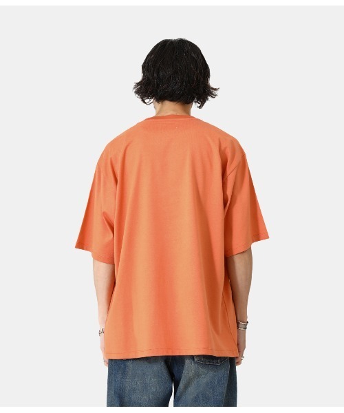 PORT BY ARK（ポートバイアーク）の「PORT BY ARK / ポートバイアーク：Crew neck SS T-shirt：PO11-T003[COR]（Tシャツ/カットソー・メンズ・ストーン/ブルー系その他/オレンジ・1/2）」の20枚目の写真