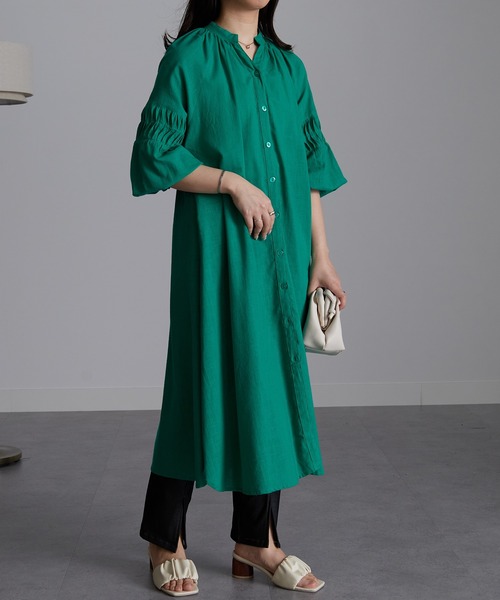 RANAN（ラナン）の「[低身長/高身長/大きいサイズ有]ストレッチスリットパンツ（デニムパンツ・レディース・ブラック/ネイビー系/ブラック系/ベージュ/チャコールグレー・LL/MT/XLT/M/L/LT）」の13枚目の写真