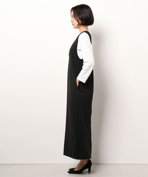 Scrap Book（スクラップブック）の「【Scrap Book】前後2WAYジャンパースカート（ジャンパースカート・レディース・ブラック・FREE）」の2枚目の写真
