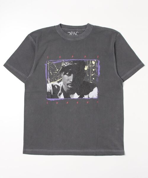 Insonnia PROJECTS(インソニアプロジェクト)の「Insonnia Projects (インソニア プロジェクツ)TUPAC TEE 002(Tシャツ/カットソー・メンズ・ホワイト/ブラック・2/3)」の2枚目の写真