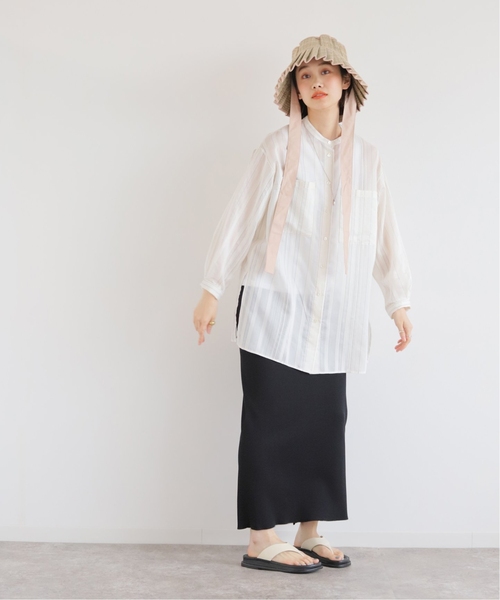 JOURNAL STANDARD(ジャーナルスタンダード)の「《追加2》Pストレッチリブロングスカート(スカート・レディース・ブラック/グリーン・FREE)」の18枚目の写真